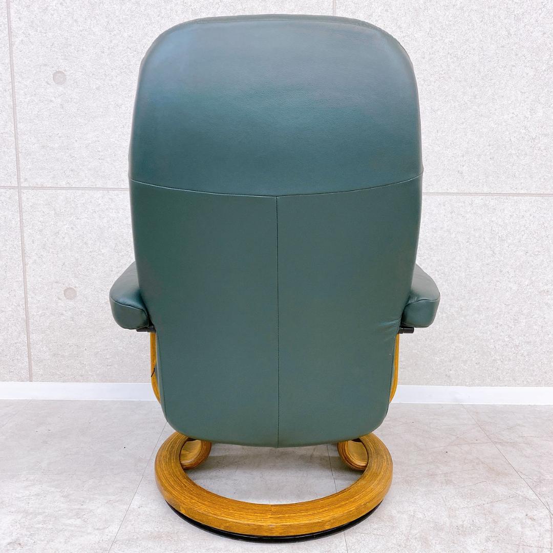 本革 EKORNES エコーネス ストレスレスチェア & オットマンセット