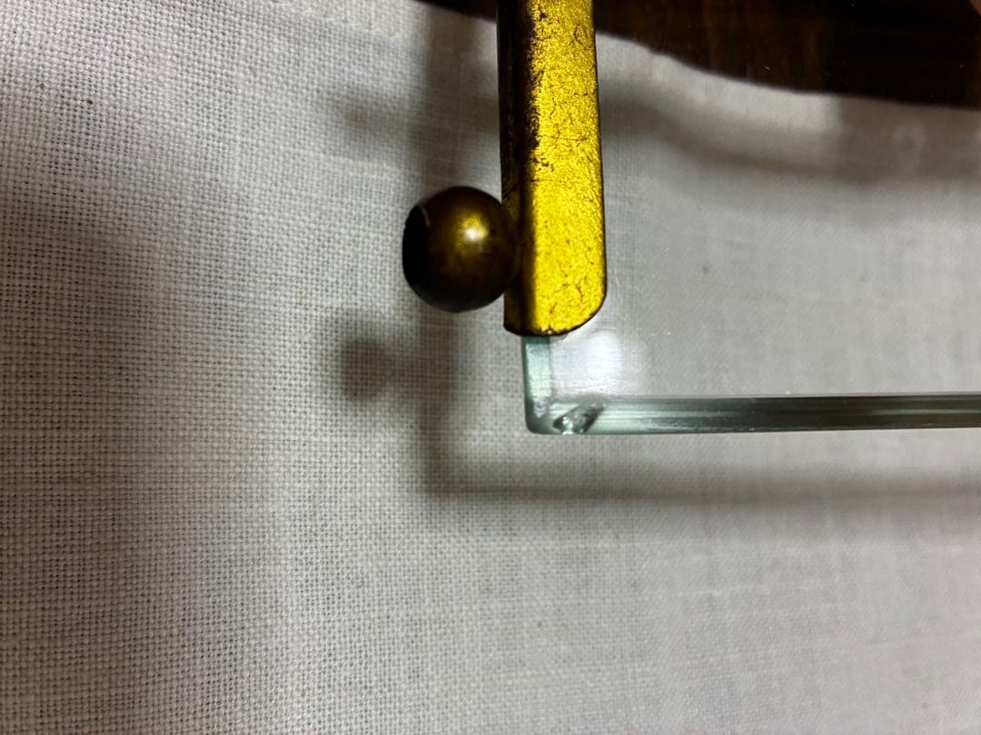 フランスヴィンテージ　ガラス　フォトスタンド