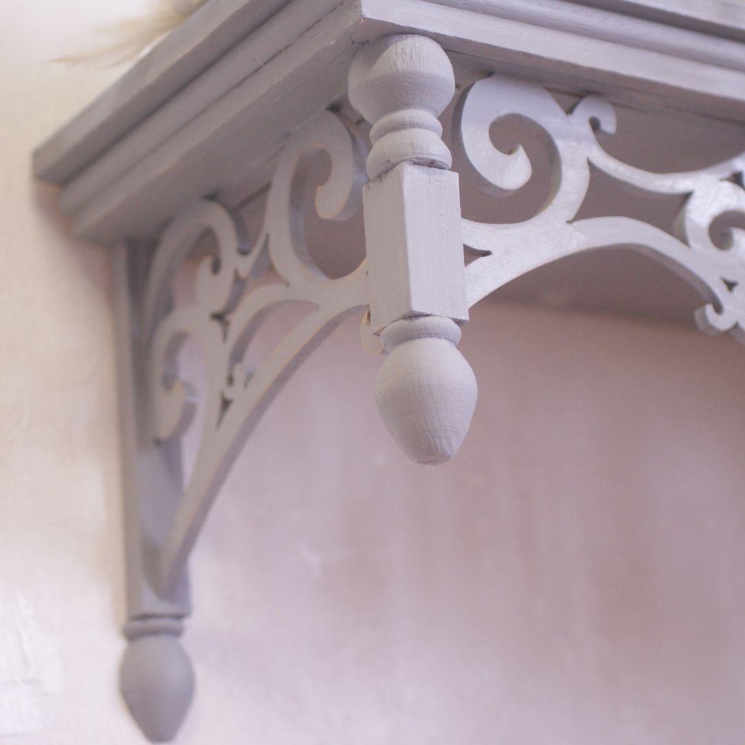 ムニュムニュ シェルフ 棚 薔薇 モチーフ シャビー シャビーシック