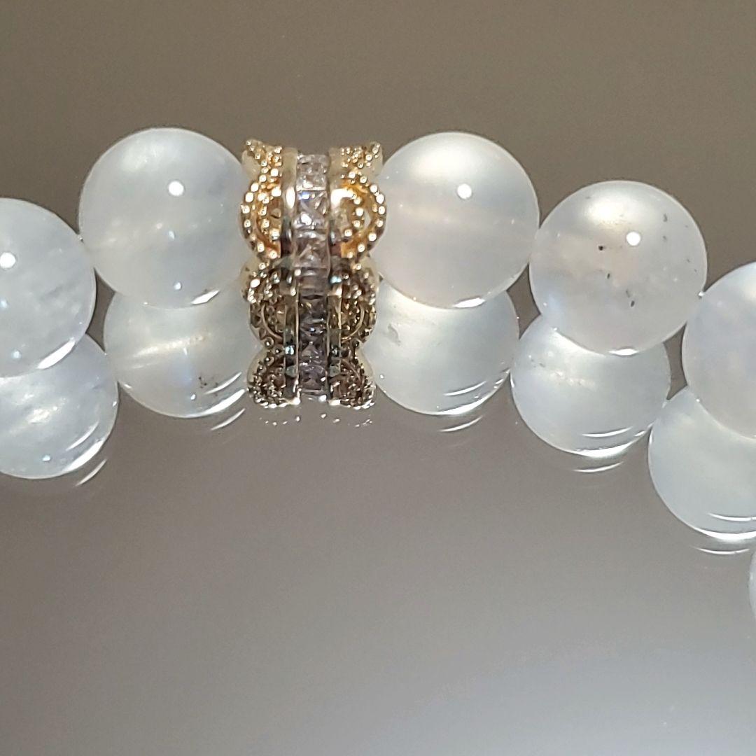 ラリマー ロイヤル ブルームーンストーン ペリステライト デザイン ブレスレット