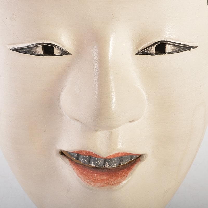 能面 能楽 雅楽 木彫 若女 お面 在銘 V R6486