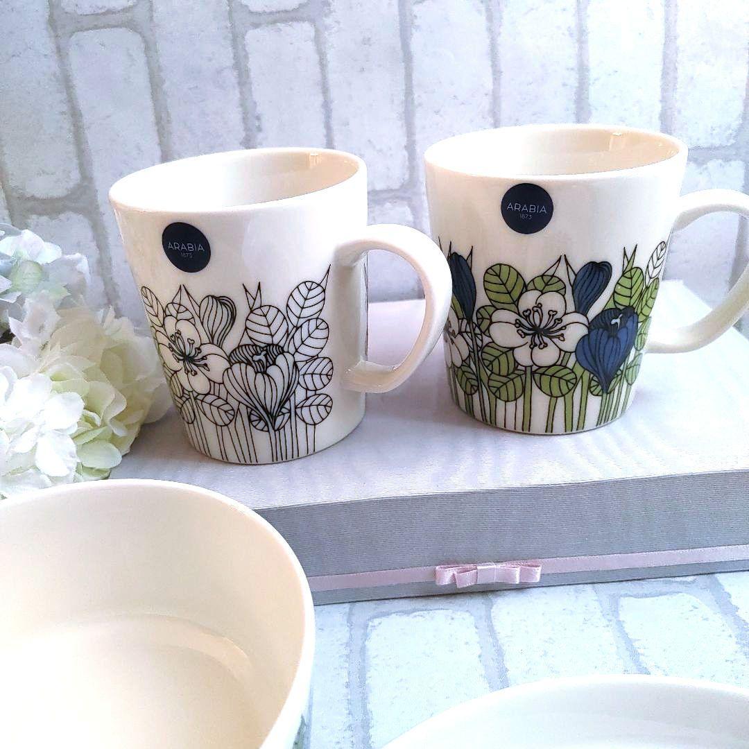 新品未使用ARABIAアラビア ◆Krokusクロッカス 5点セット