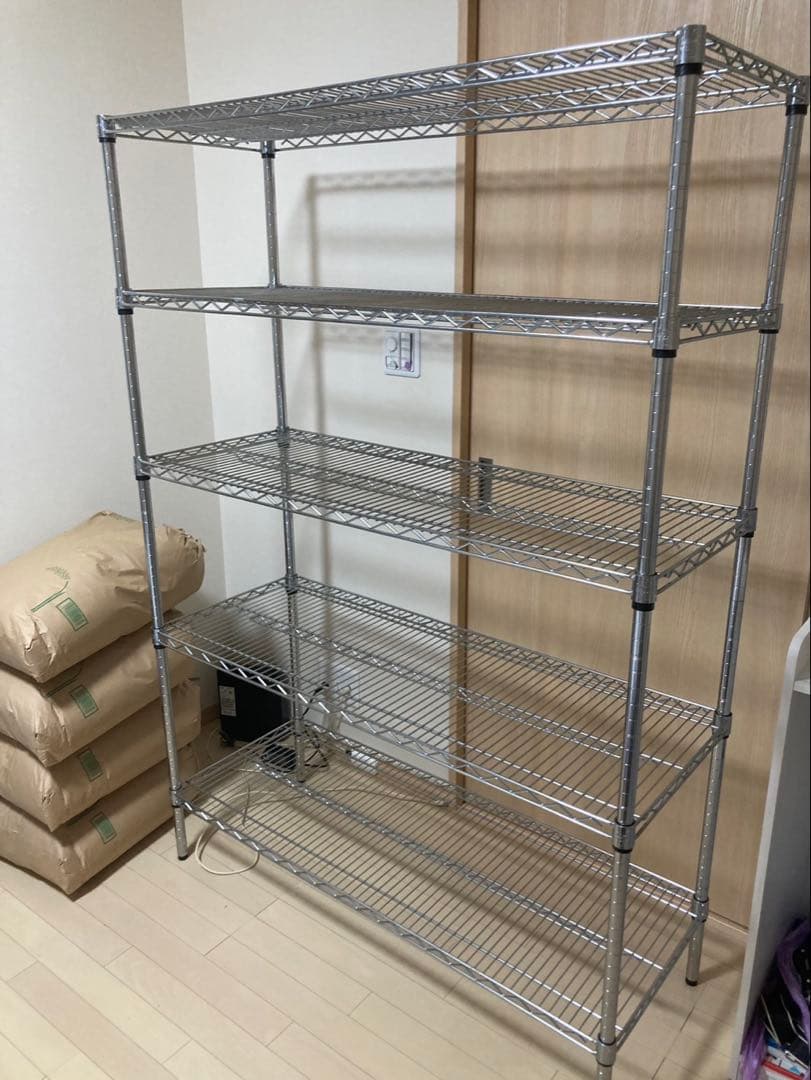 ①Luminous メタルラック 5段 シルバー