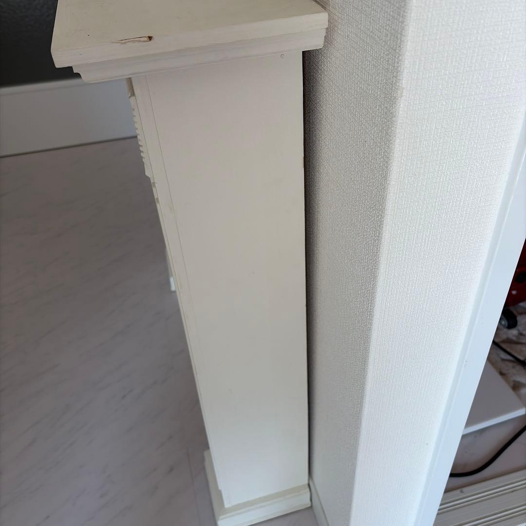 アンティーク調 マントルピース ミルキーホワイト 幅80cmたのメル便発送