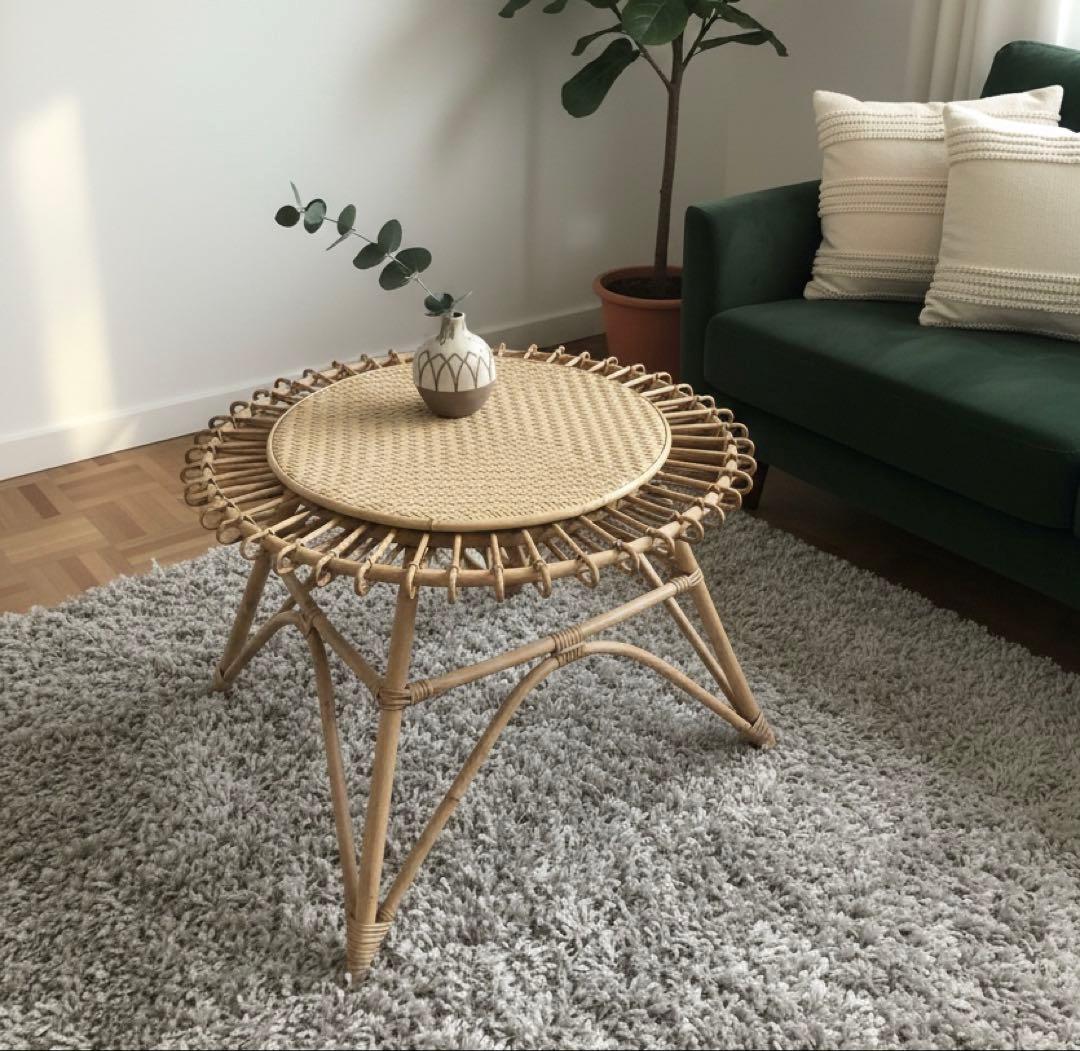 JUGLAS（ユグラ） ラタン ヴィンテージデザイン センターテーブル 藤