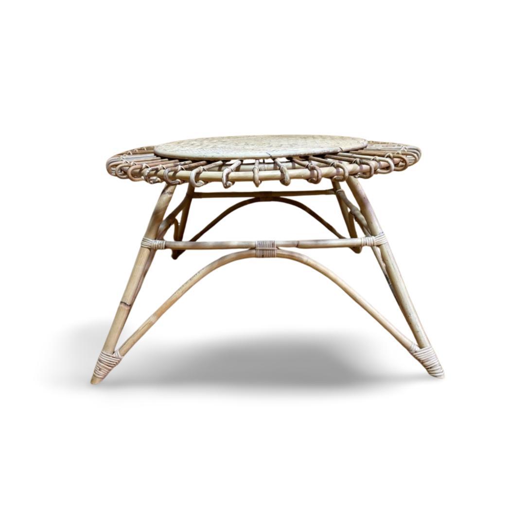 JUGLAS（ユグラ） ラタン ヴィンテージデザイン センターテーブル 藤