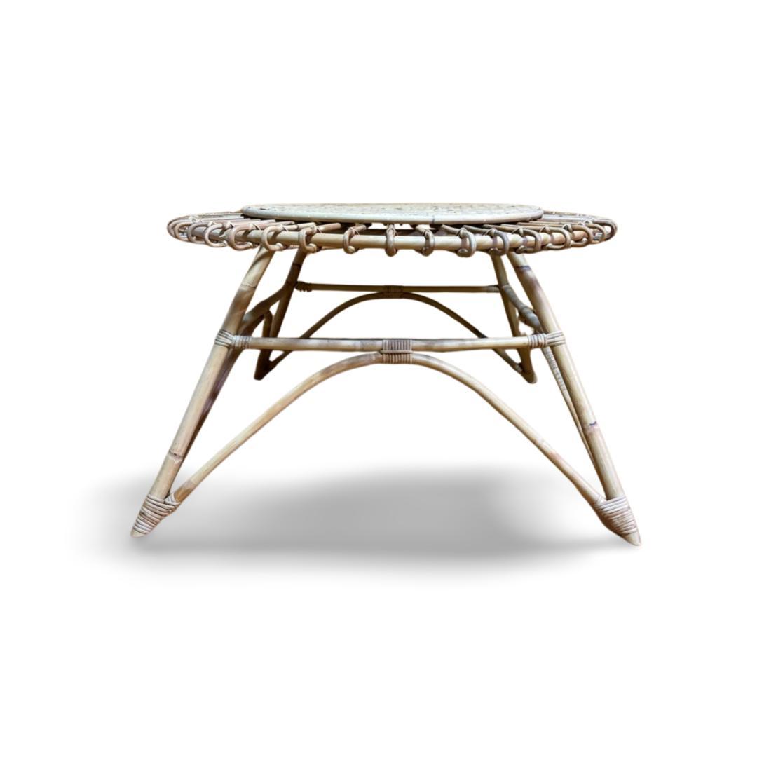 JUGLAS（ユグラ） ラタン ヴィンテージデザイン センターテーブル 藤