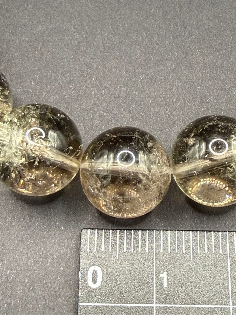 天然石 アイリスゼウスクォーツ ブレスレット （内周16-17cm） 虹入り