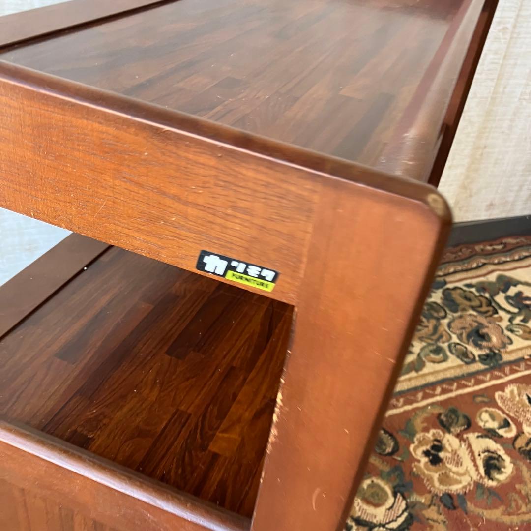 昭和レトロ カリモク 木製コールキャビネット 電話台 飾り棚 コンソールテーブル