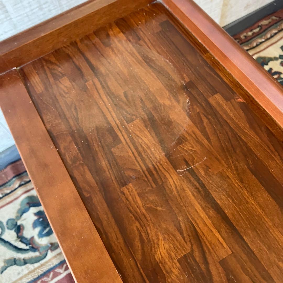 昭和レトロ カリモク 木製コールキャビネット 電話台 飾り棚 コンソールテーブル