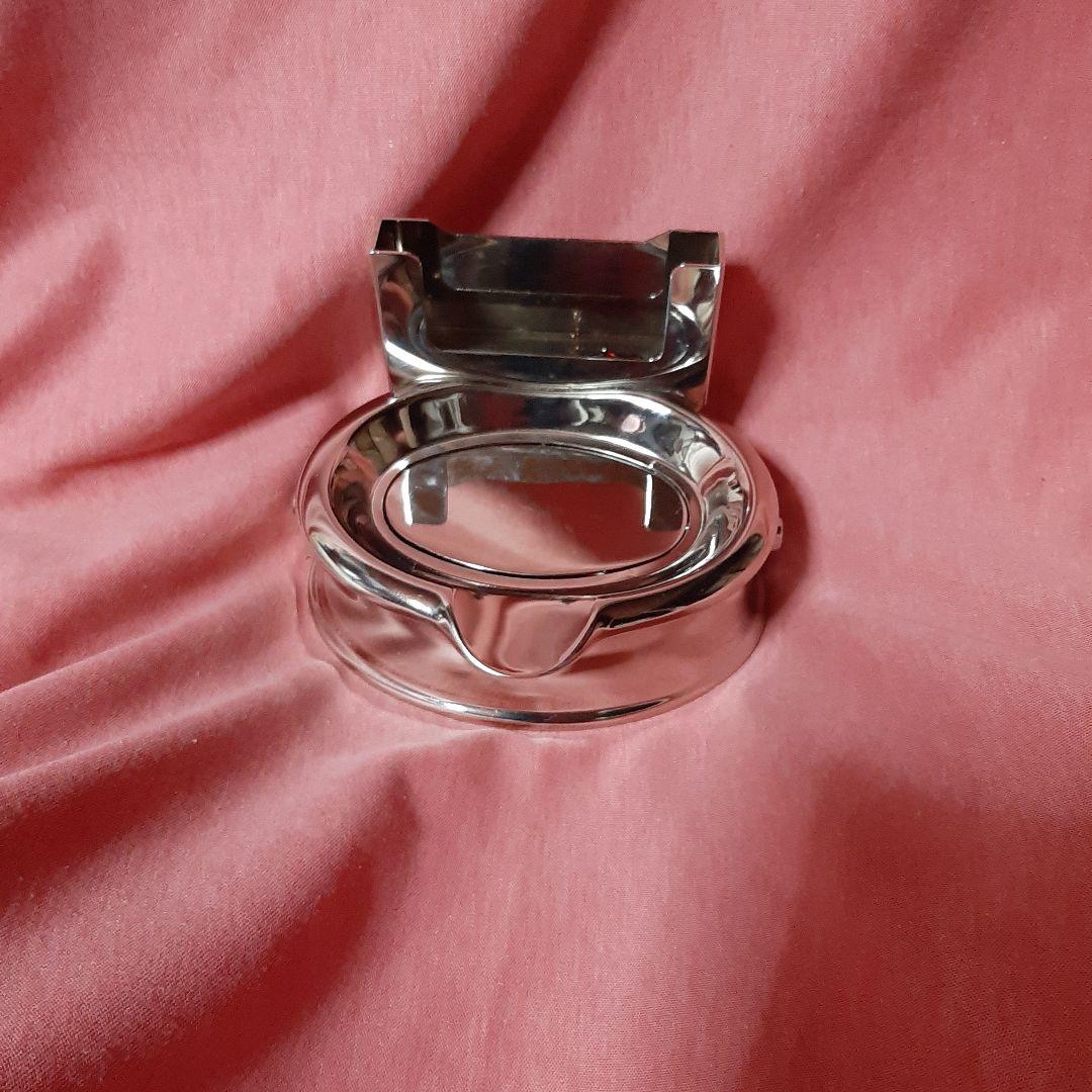 美品◆アンティーク調◆ダビドフ灰皿シガーアシュトレー◆ステンレス製