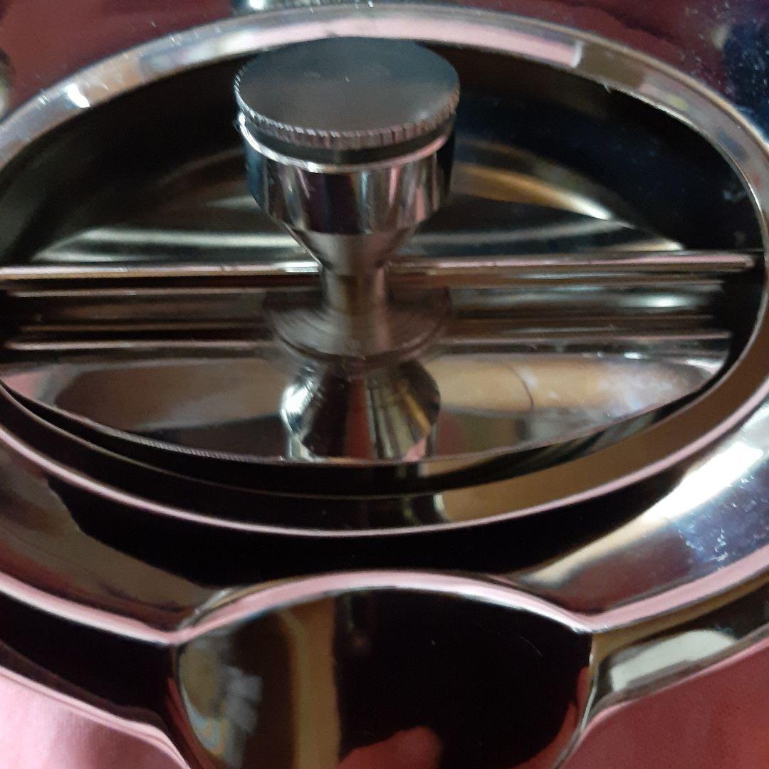 美品◆アンティーク調◆ダビドフ灰皿シガーアシュトレー◆ステンレス製