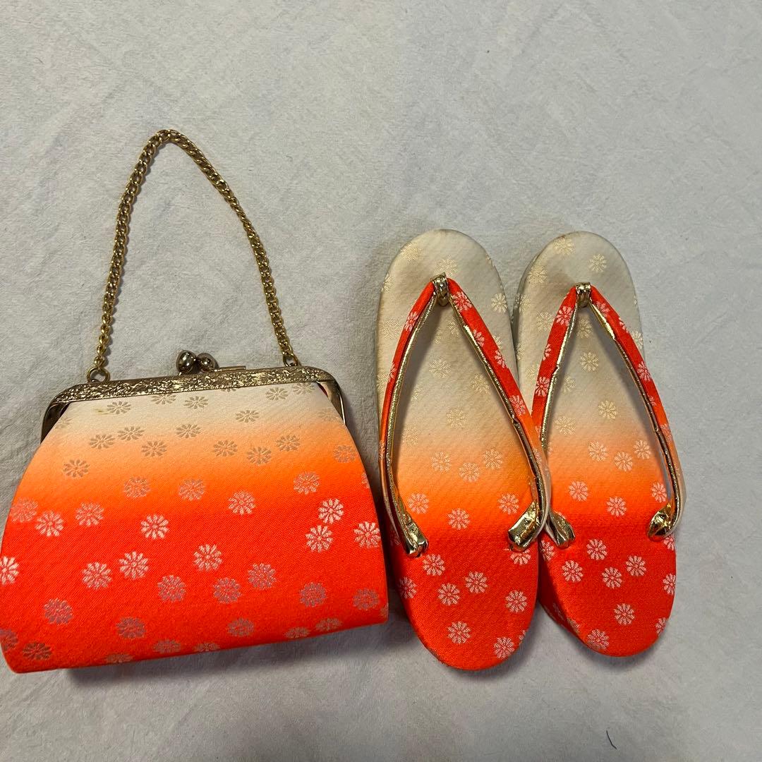 七五三　7歳　黄緑　アンティーク　着物セット