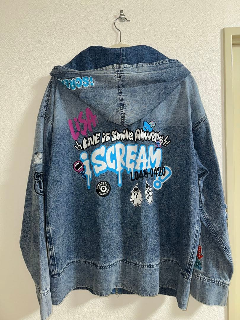 LiSA アイスクリーム デニムパーカー i SCREAM Lサイズ