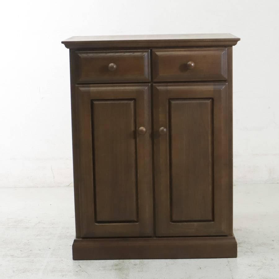 起立木工 ポルタ キャビネット 65B ナラ材無垢 電話台 FAX台 老舗高級