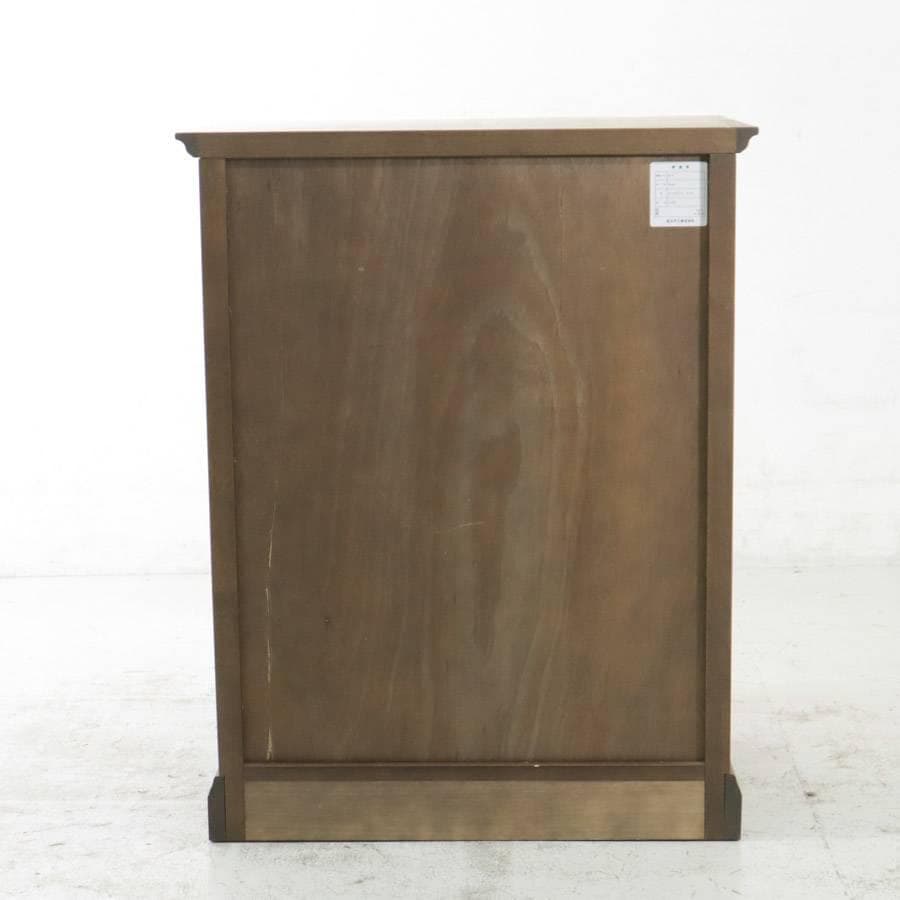 起立木工 ポルタ キャビネット 65B ナラ材無垢 電話台 FAX台 老舗高級