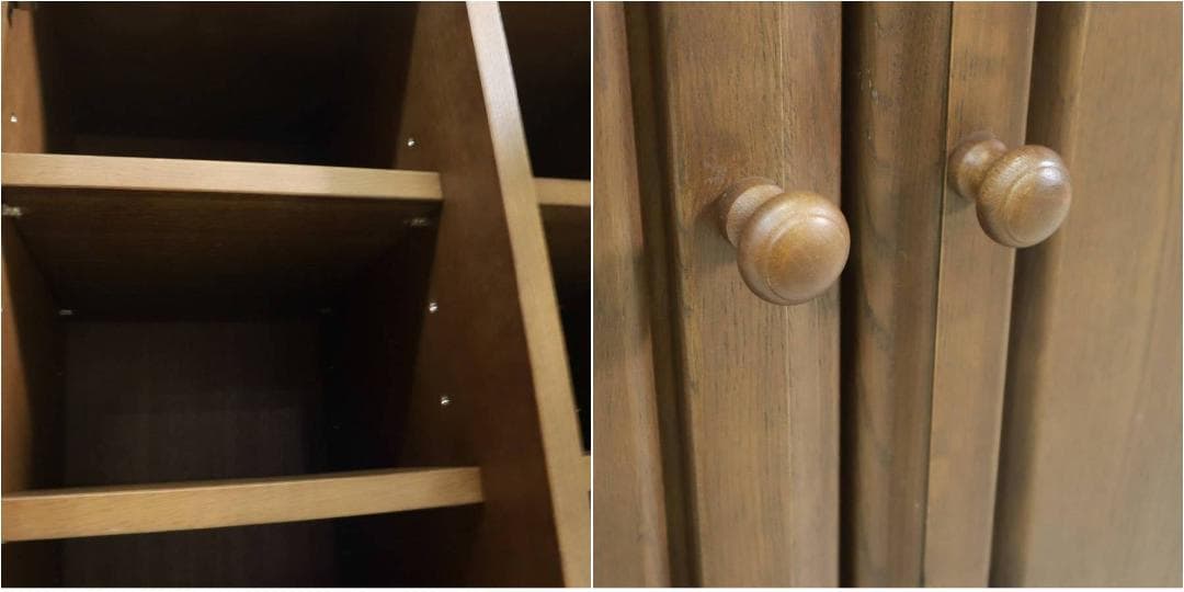 起立木工 ポルタ キャビネット 65B ナラ材無垢 電話台 FAX台 老舗高級