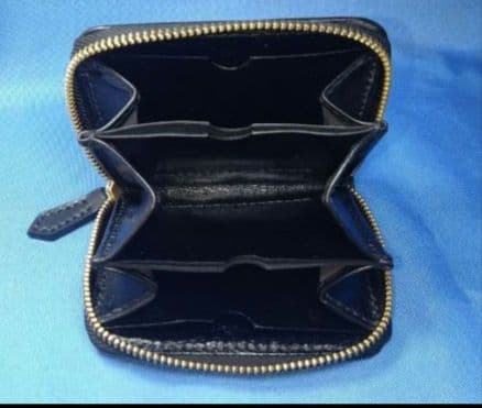 レザークラフト 蝋引きコードバン★HG 使い易いコンパクト小銭入れ 【在庫有り】