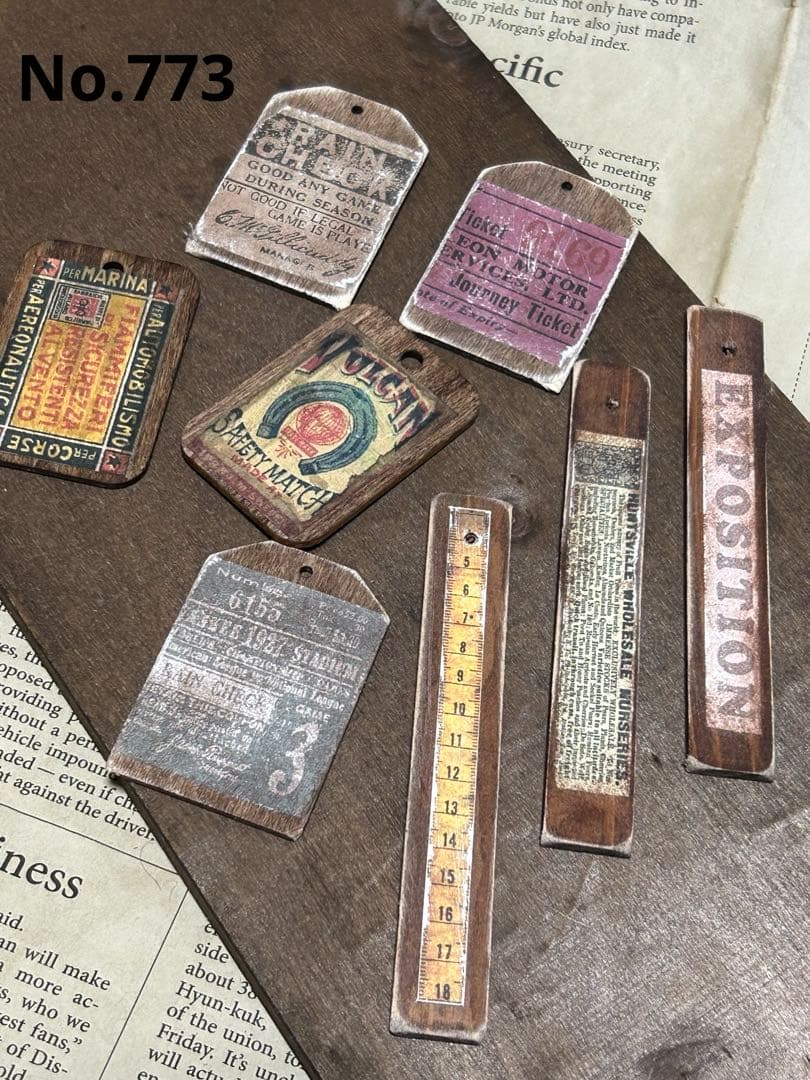 レトロウッドタグ　No.773