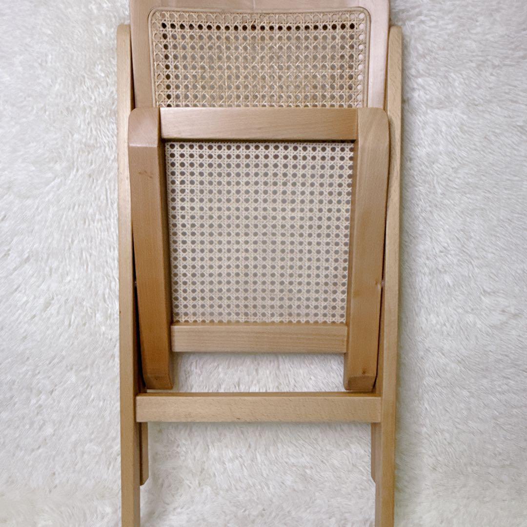 Mash フォールティング　ラタンチェア　折りたたみ　　ヴィンテージ　インテリ