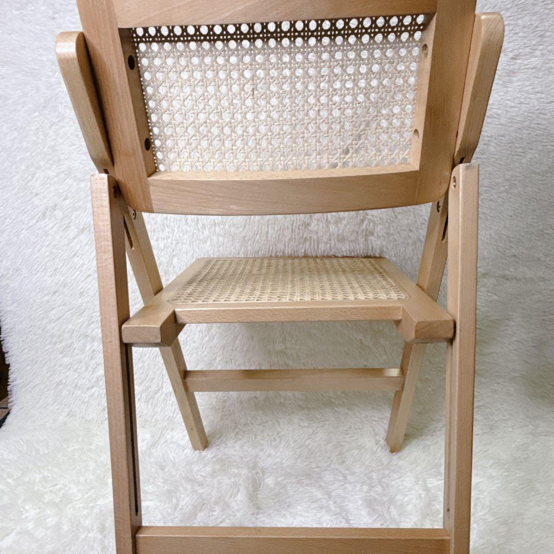 Mash フォールティング　ラタンチェア　折りたたみ　　ヴィンテージ　インテリ