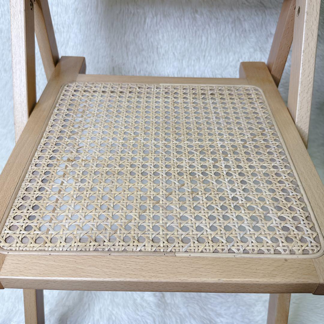 Mash フォールティング　ラタンチェア　折りたたみ　　ヴィンテージ　インテリ