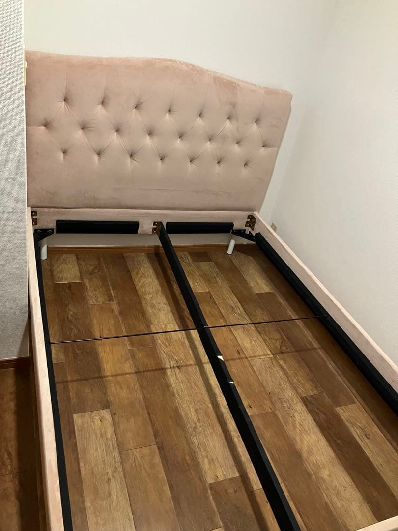 【Franc franc】ダブルベッドフレーム ピンク