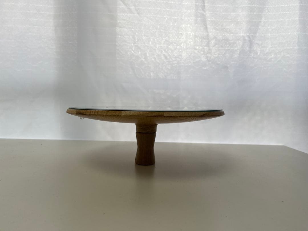 円形ウォールミラー 木製フレーム　北欧デザイン