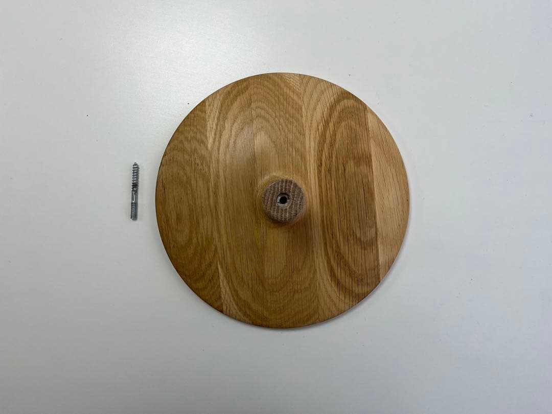 円形ウォールミラー 木製フレーム　北欧デザイン