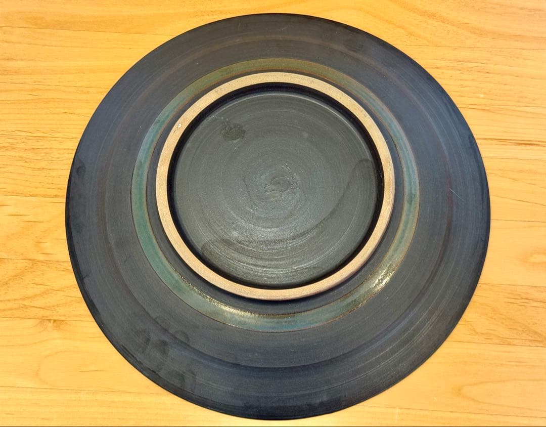 陶房火風水 やちむん 大皿 月影の海 30cm