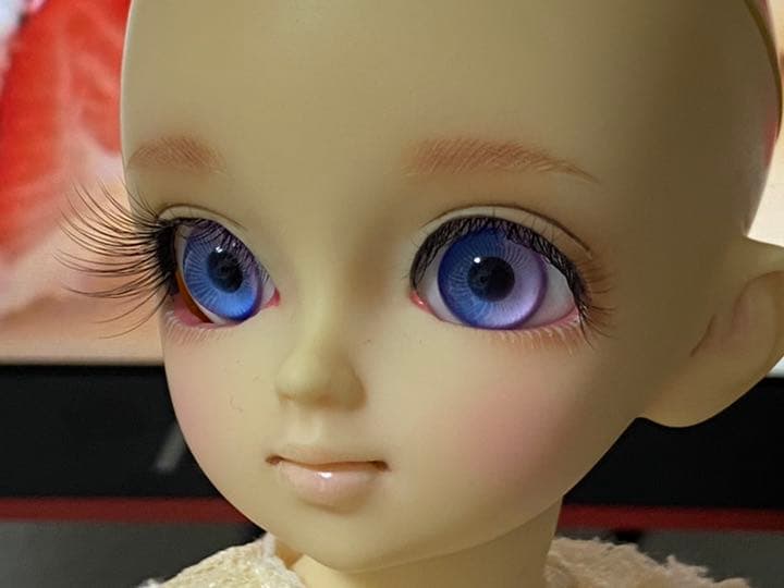 スーパードルフィー 幼SD千夏 箱無し洋服ウィッグセット アイホール拡張あり