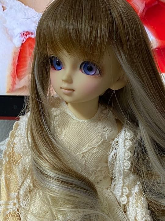 スーパードルフィー 幼SD千夏 箱無し洋服ウィッグセット アイホール拡張あり