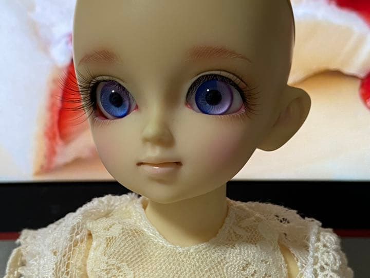 スーパードルフィー 幼SD千夏 箱無し洋服ウィッグセット アイホール拡張あり