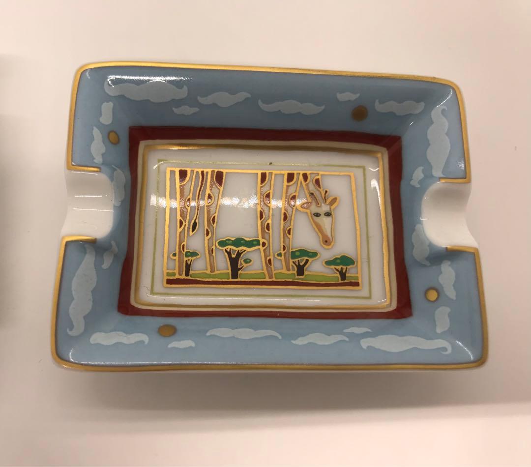 HERMES エルメス ミニアッシュトレイ 灰皿 ラクダ キリン 2個セット