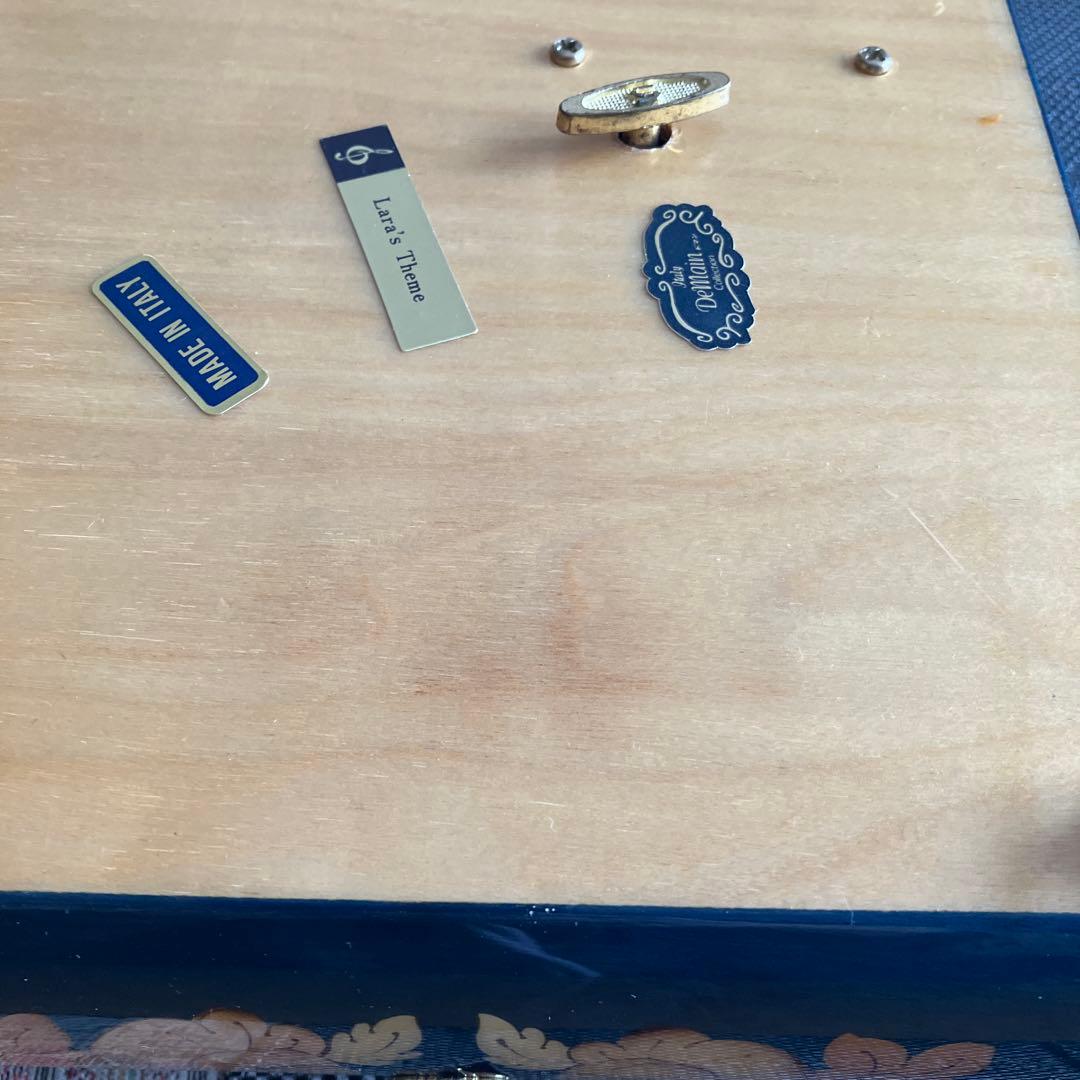 アンティーク　ドマン イタリア製 鍵付 オルゴール ジュエリーボックス 宝石箱