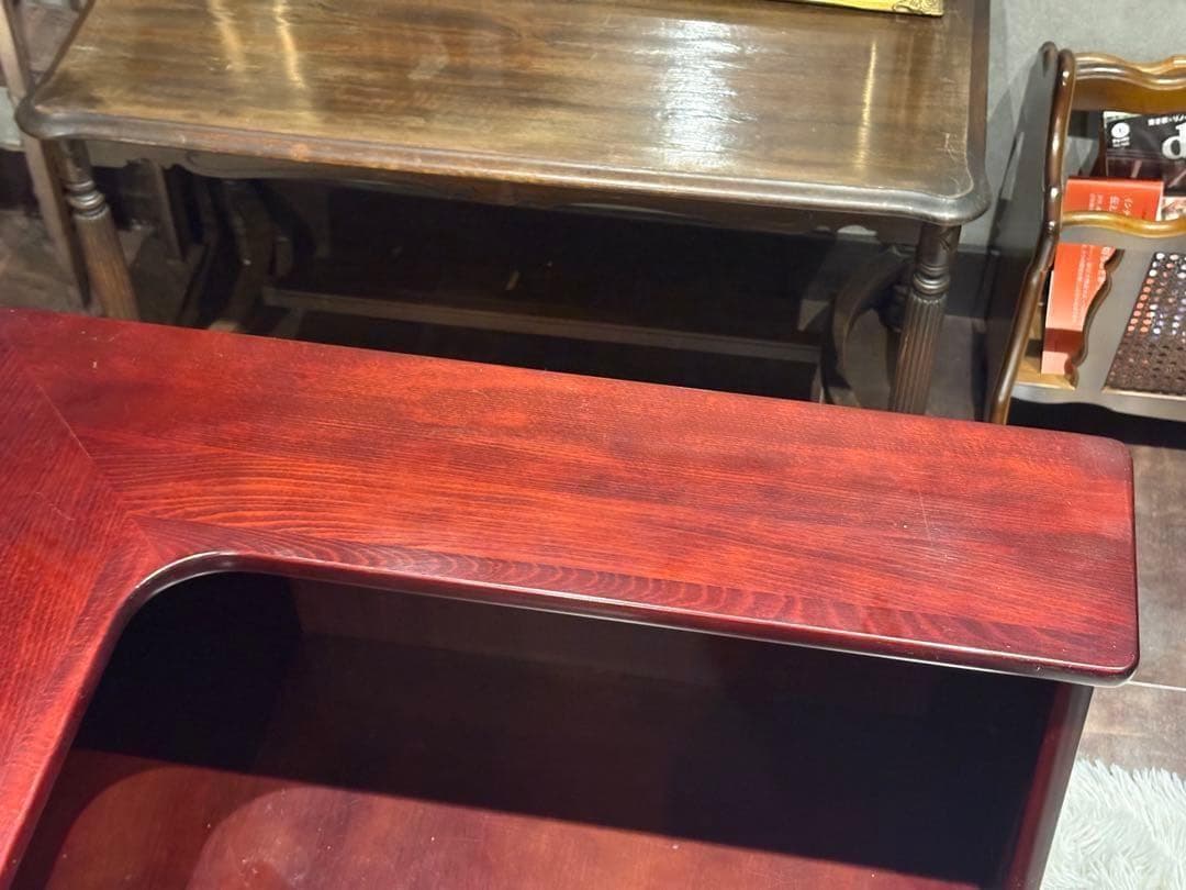 karimoku カリモク　コーナーテーブル　収納　ローズウッド　アンティーク