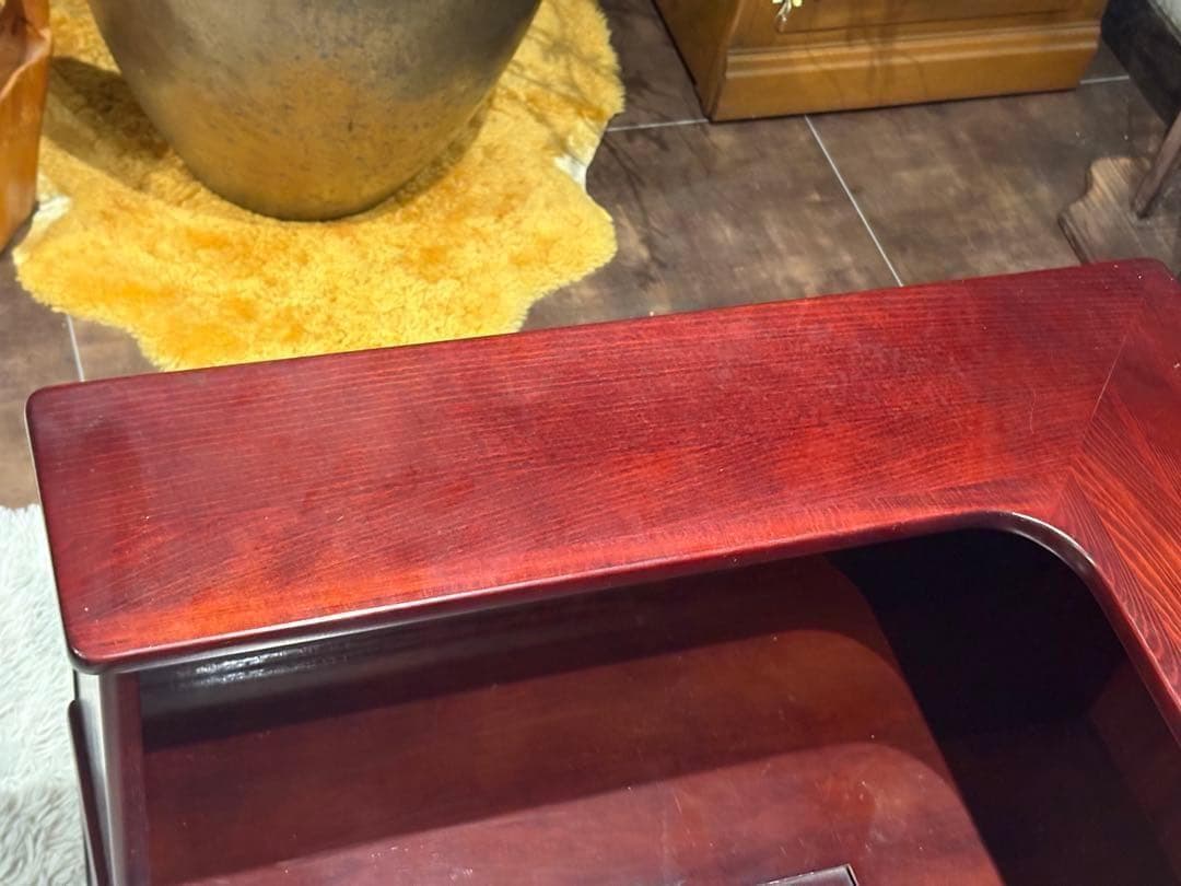 karimoku カリモク　コーナーテーブル　収納　ローズウッド　アンティーク