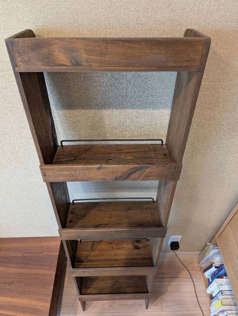 さ*ん様 アンティーク 木製ラック 4段 ダークブラウン