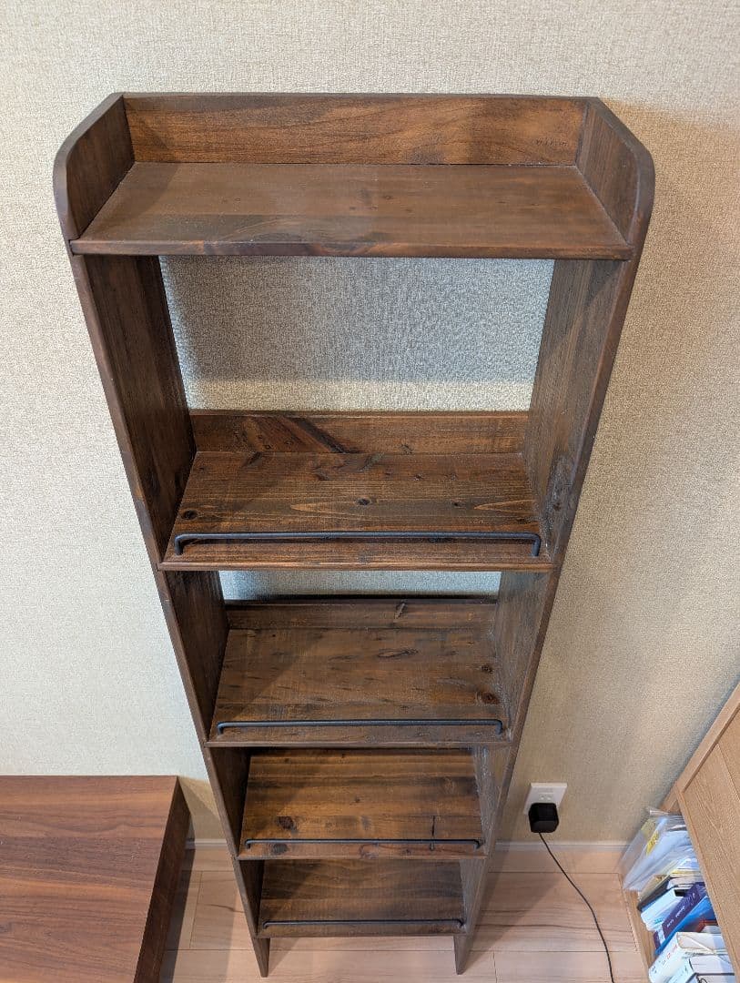 さ*ん様 アンティーク 木製ラック 4段 ダークブラウン