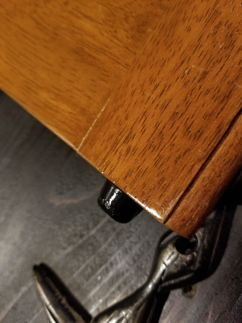 1970's　透かし彫り　細工　葡萄　蔦柄　ブナ桜　無垢　ロング　ウォールミラー