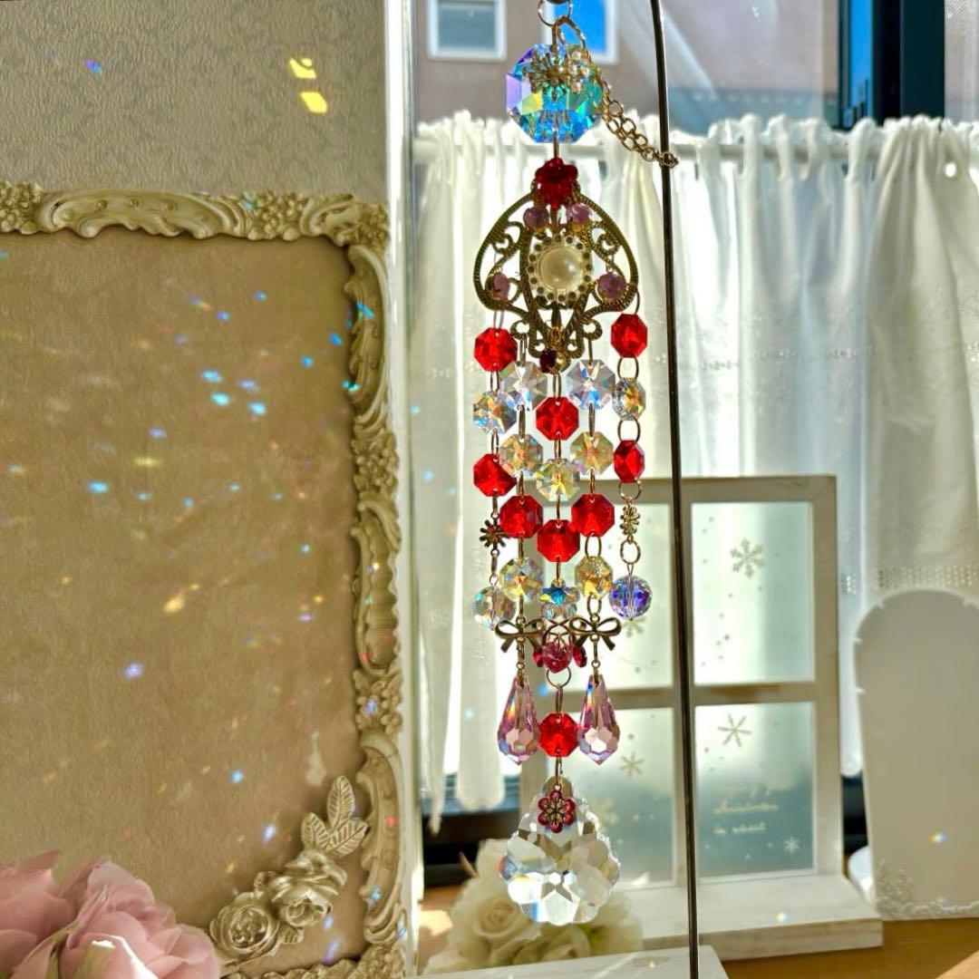 ライトシャム✩.*˚ SWAROVSKIサンキャッチャー