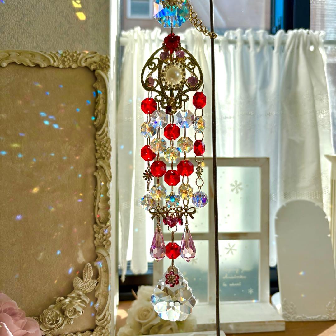 ライトシャム✩.*˚ SWAROVSKIサンキャッチャー