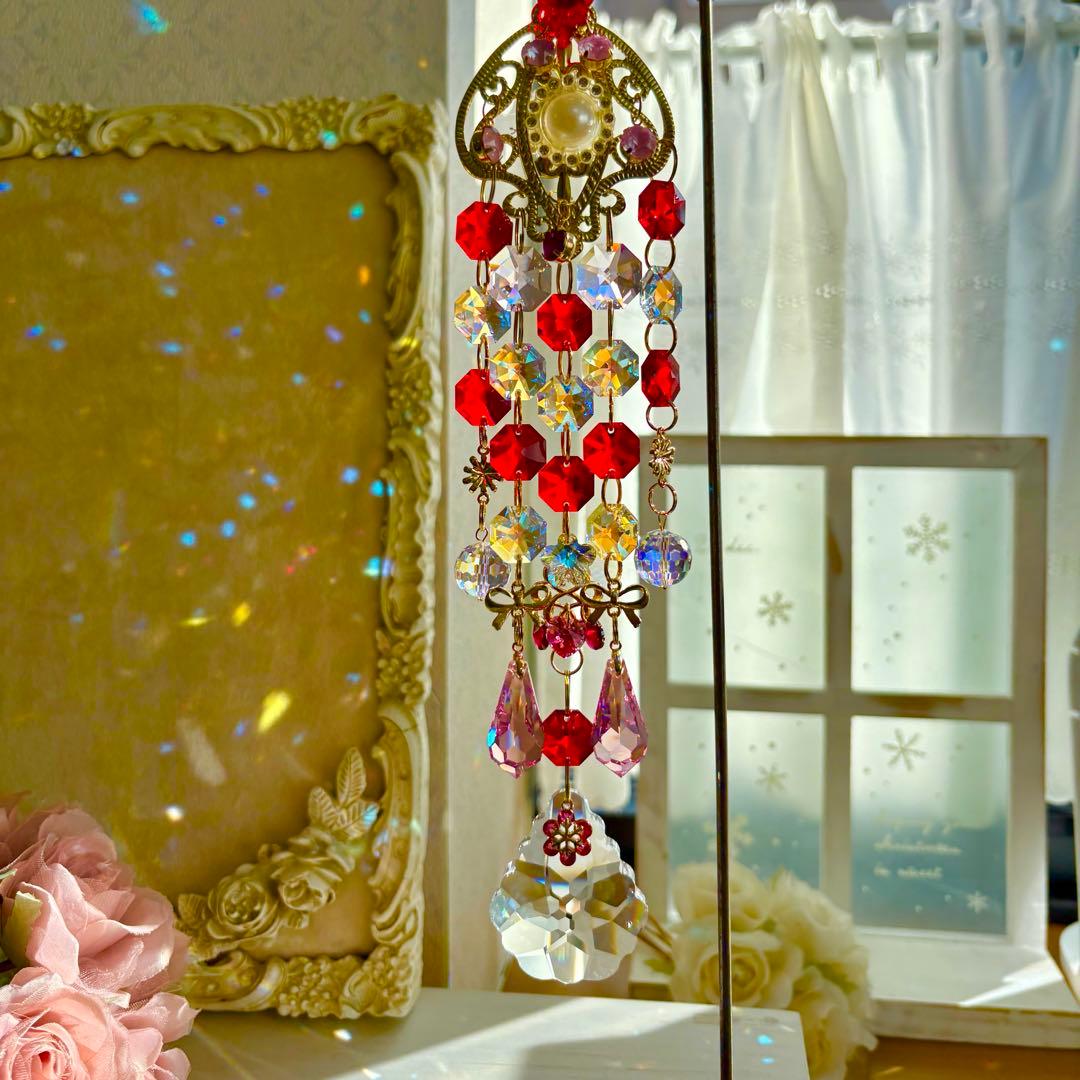 ライトシャム✩.*˚ SWAROVSKIサンキャッチャー