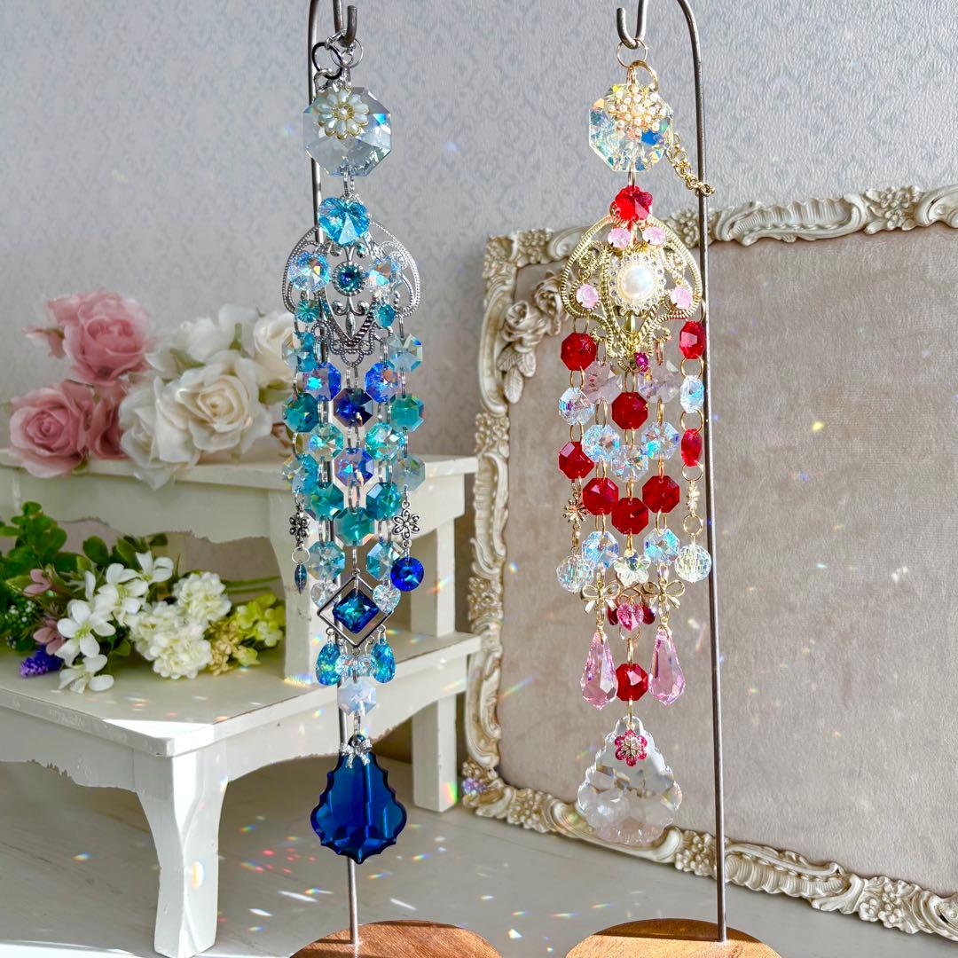 ライトシャム✩.*˚ SWAROVSKIサンキャッチャー