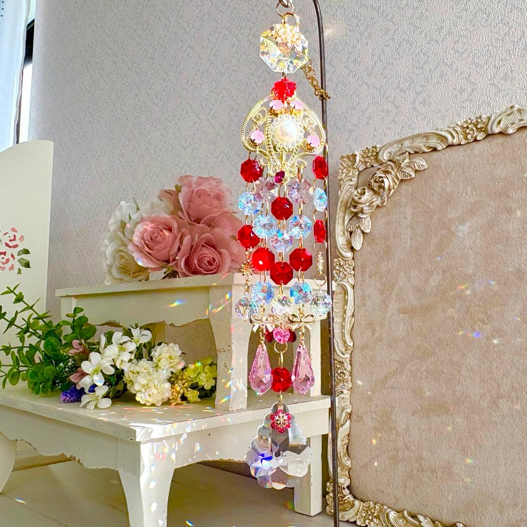 ライトシャム✩.*˚ SWAROVSKIサンキャッチャー