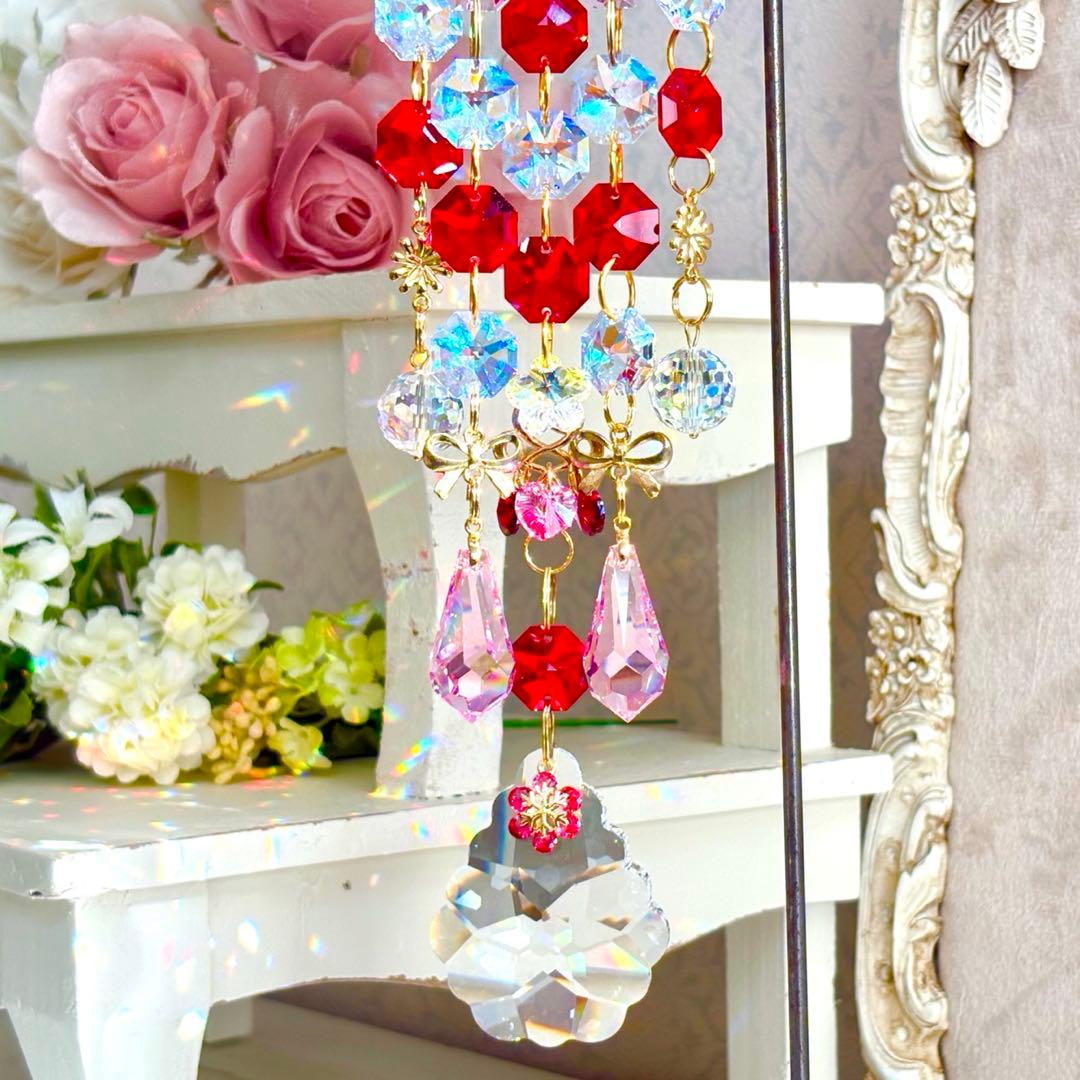ライトシャム✩.*˚ SWAROVSKIサンキャッチャー