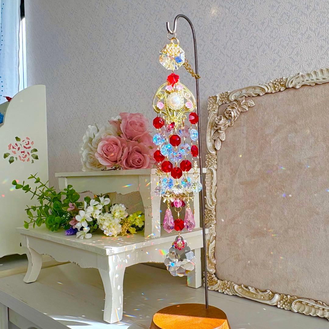 ライトシャム✩.*˚ SWAROVSKIサンキャッチャー