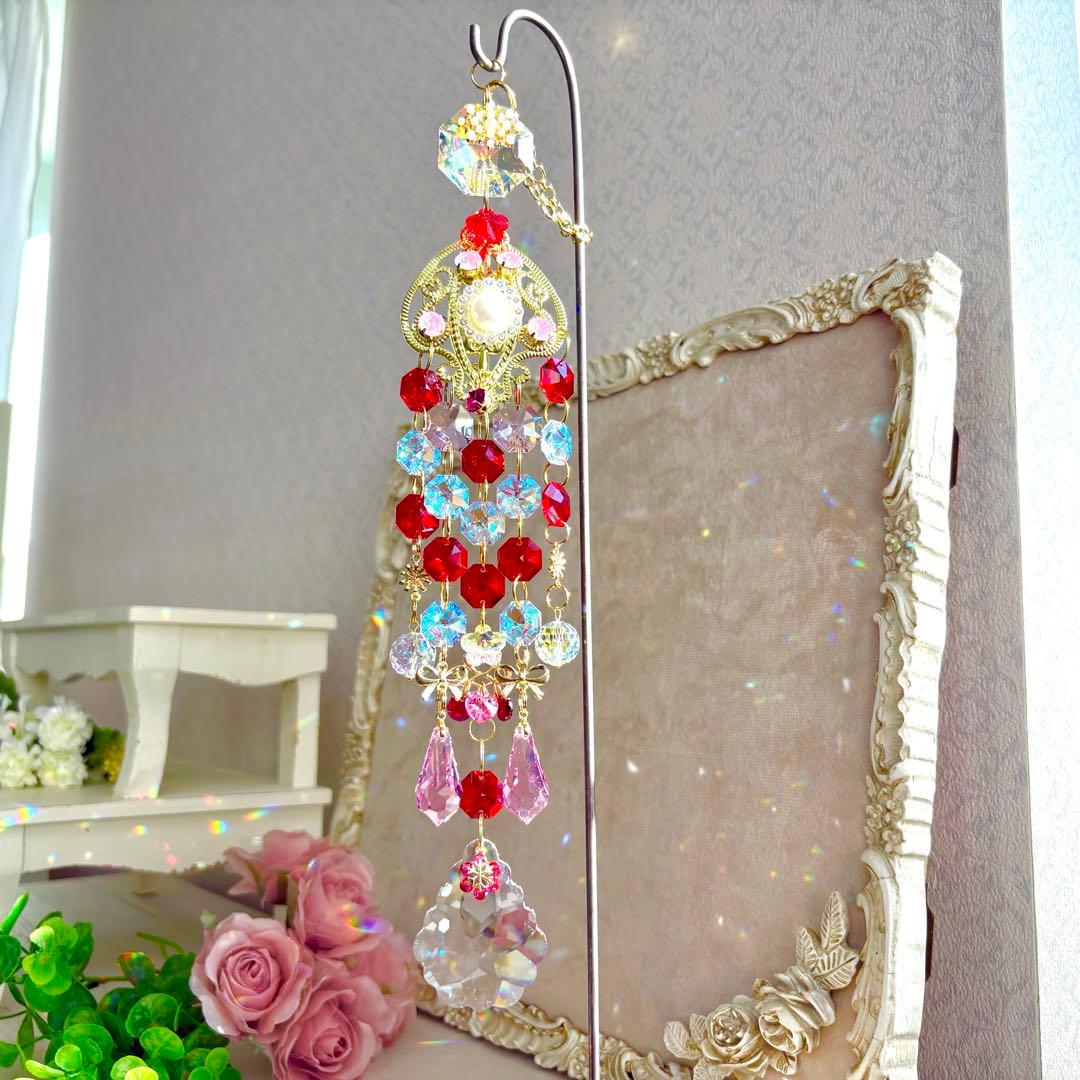 ライトシャム✩.*˚ SWAROVSKIサンキャッチャー