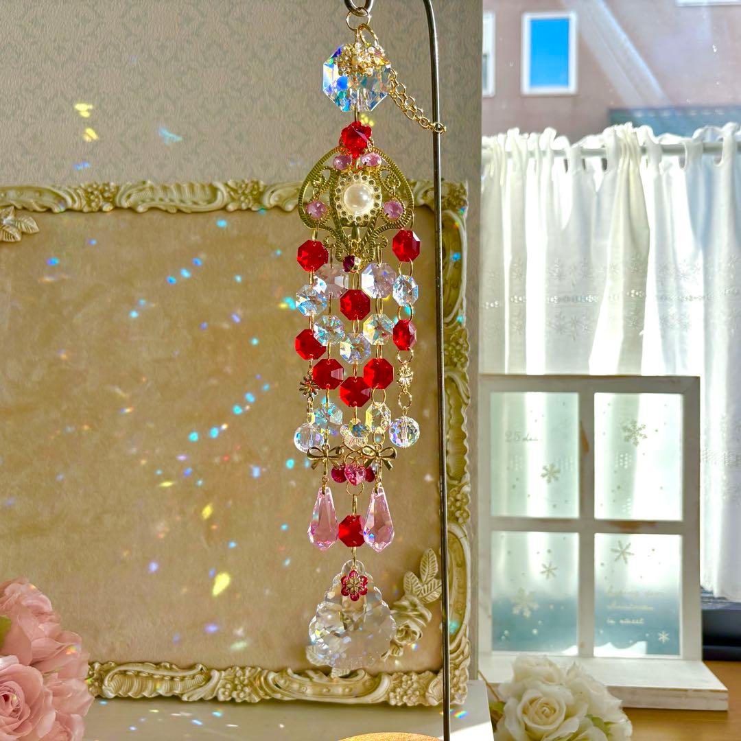 ライトシャム✩.*˚ SWAROVSKIサンキャッチャー