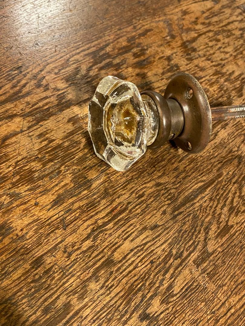 ガラス　ドアノブ　レトロ